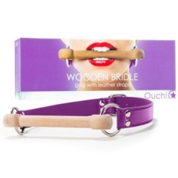 Bâillon Bride en Bois Violet