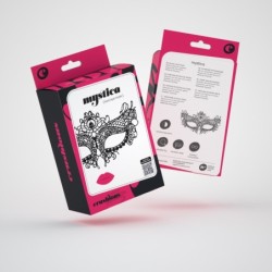 Zwarte kanten masker Mystica Crushious