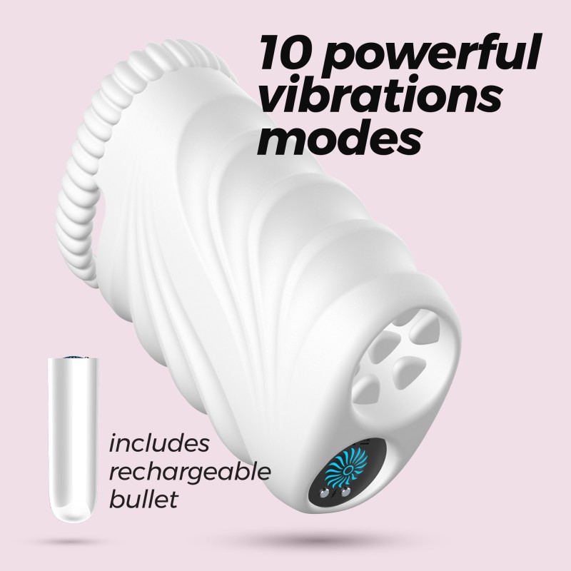 Nautilus edző maszturbátor kivehető Crushious vibrátorral