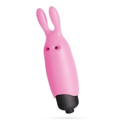 O-Pet Rabbit With 10 Vibration Bullet Pastel Pink Crushious