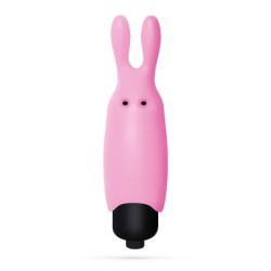 O-Pet Rabbit With 10 Vibration Bullet Pastel Pink Crushious