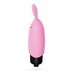 O-Pet Kanin med 10 Vibrationskula Rosa Pastell Crushious