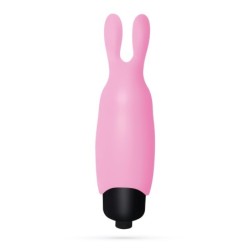 O-Pet Rabbit With 10 Vibration Bullet Pastel Pink Crushious