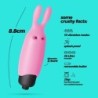 O-Pet Rabbit With 10 Vibration Bullet Pastel Pink Crushious