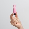 O-Pet Rabbit With 10 Vibration Bullet Pastel Pink Crushious