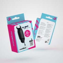 O-Pet Diablo ar 10 vibrāciju lodi Melns Crushious