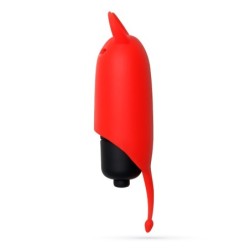 O-Pet Diablo med 10 Vibrations Bullet Röd Crushious
