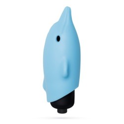 O-Pet Delfin mit 10 Vibrationskugeln Blau Crushious