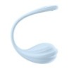 Ou Smooth Petal Connect App - Vibrator purtabil pentru cupluri - Albastru Satisfyer