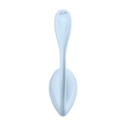 Ou Smooth Petal Connect App - Vibrator purtabil pentru cupluri - Albastru Satisfyer