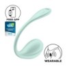 Huevo Smooth Petal Connect App - Nosivi vibrator za parove - Menta Satisfyer