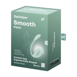 Jajko Smooth Petal Connect App - Wibrator dla par do noszenia - Mięta Satisfyer