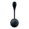 Vibrerende Æg med App Ribbed Petal Connect App Sort Satisfyer
