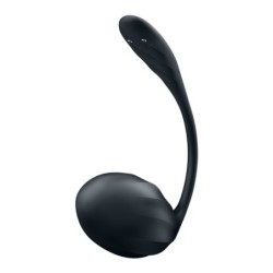Vibrerende Æg med App Ribbed Petal Connect App Sort Satisfyer