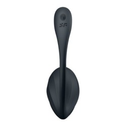 Vibrirajuće jaje s aplikacijom Ribbed Petal Connect App Crno Satisfyer