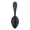 Vibrerende Æg med App Ribbed Petal Connect App Sort Satisfyer