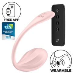 Vibrirajuće jaje s aplikacijom Ribbed Petal Connect App Rosa Satisfyer