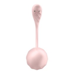 Vibrējošā ola ar aplikāciju Ribbed Petal Connect App rozā Satisfyer