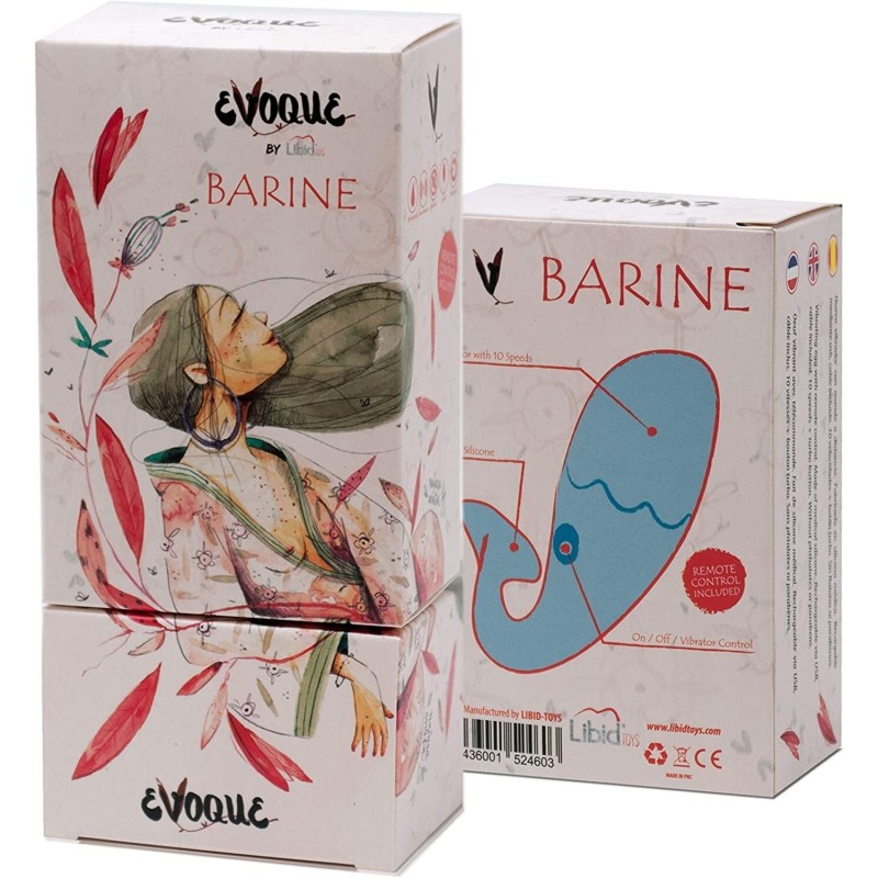 Вибриращо Яйце с Дистанционно Barine Лилаво Evoque