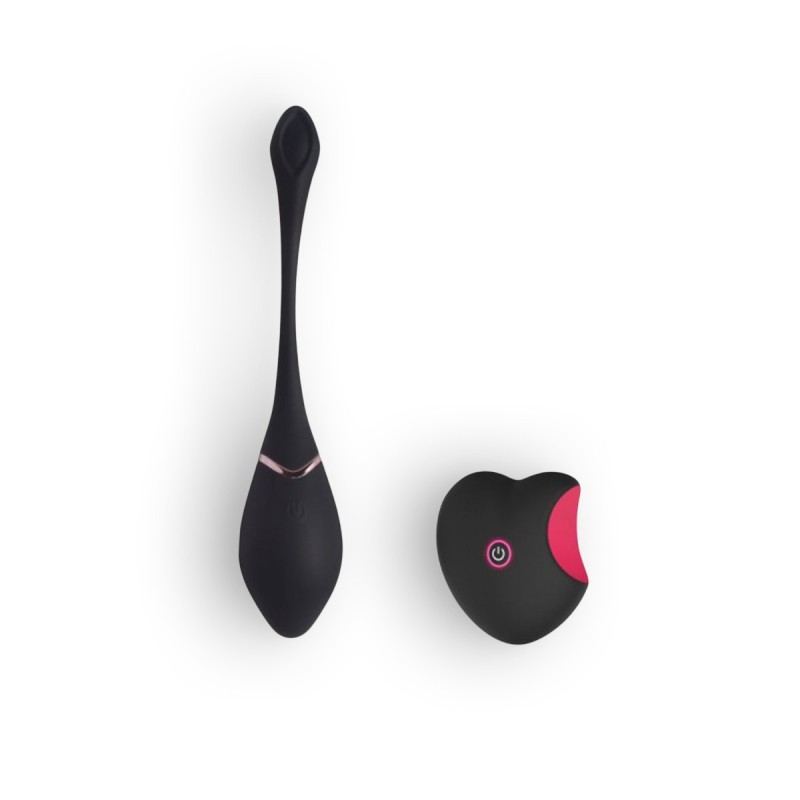 Ovo Vibratório Recarregável Com Comando Preto Toyz4Lovers
