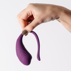 Uppladdningsbart vibrerande ägg med fjärrkontroll Tamago Crushious Lila