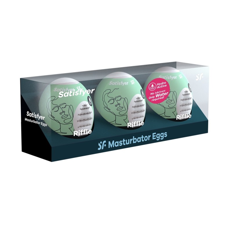 Balíček 3 Masturbátor Masturbator Egg Riffle Satisfyer
