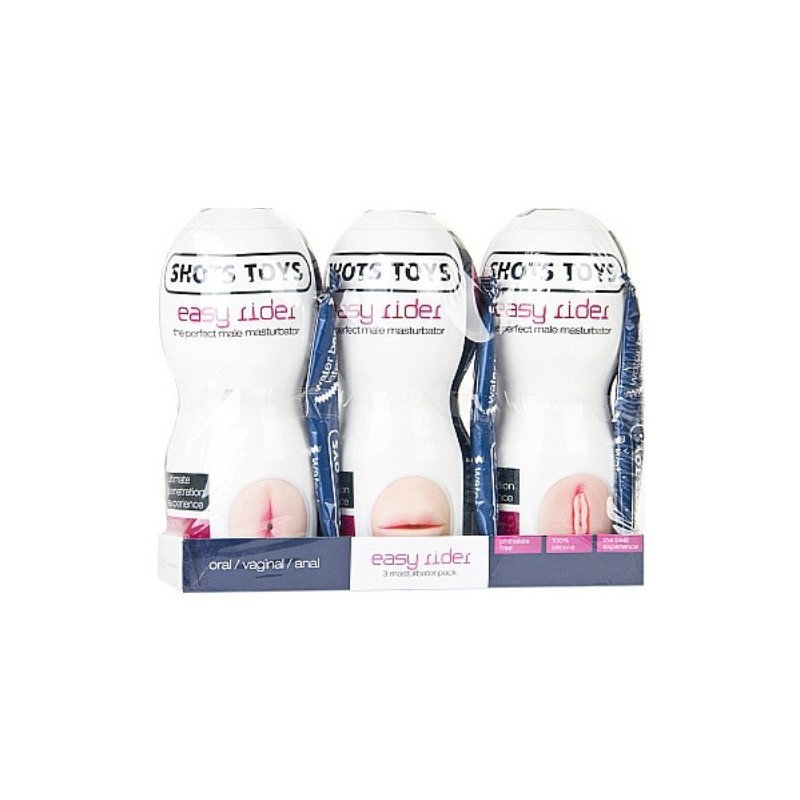 Pack de 3 Masturbateurs Easy Rider
