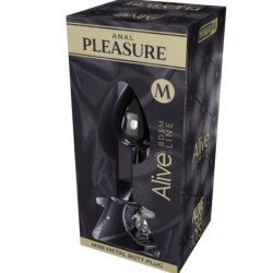 Anal Pleasure Mini Plug Metaal Wit Maat M