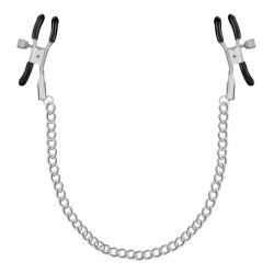 Srebrne Szczypce do Sutków z Łańcuszkiem Nipple Chain Clamps Crushious