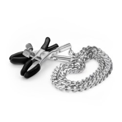 Srebrne Szczypce do Sutków z Łańcuszkiem Nipple Chain Clamps Crushious