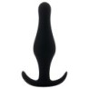 Analplug Buttplug mit schwarzem Griff, mittel