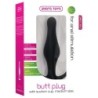 Plug Anal Butt Plug com Cabo Preto Médio