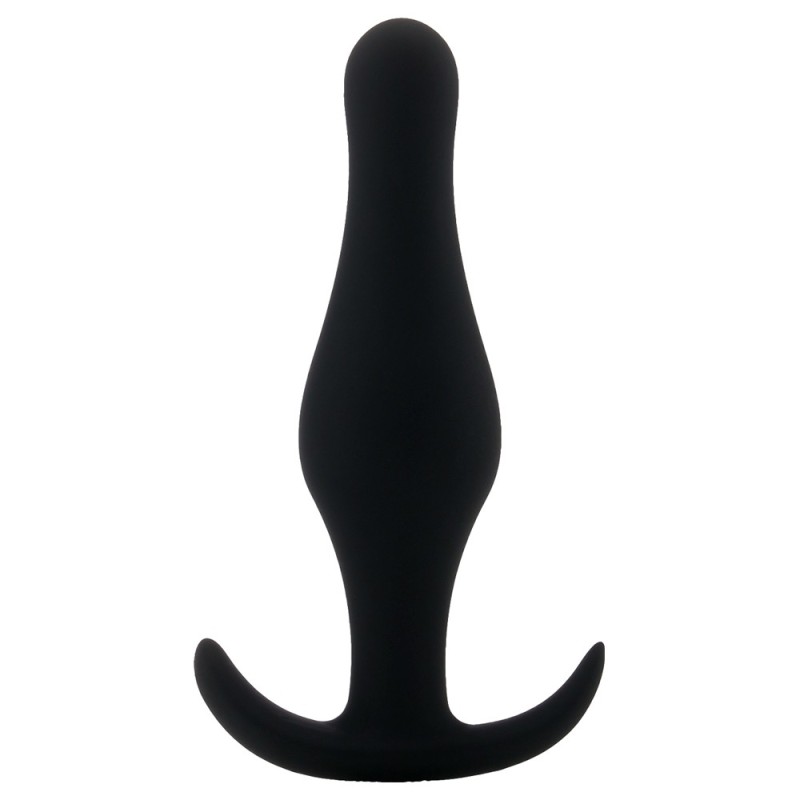 Anale plug butt plug met zwarte handgreep klein