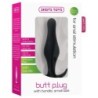 Anale plug butt plug met zwarte handgreep klein