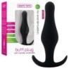 Anale plug butt plug met zwarte handgreep klein