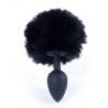 Plug Anal cu Coadă de Iepure Exclusivity Negru Boss Series