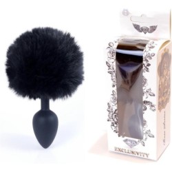 Analplugg med kaninsvans Exclusivity Svart Boss Series