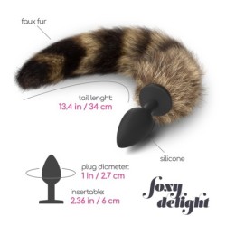 Analinis Kaištis Su Uodega Foxy Delight Silikoninis Crushious