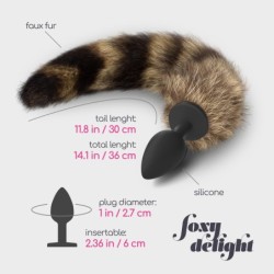 Analni čep s repom Foxy Delight Silikon Crushious