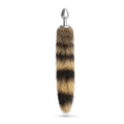 Plug Anal Com Cauda Foxy Silver Metal Crushious