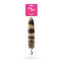Plug Anal Com Cauda Foxy Silver Metal Crushious