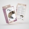 Analinis Kaištis Su Uodega Foxy Silver Metal Crushious