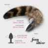 Plug Anal Com Cauda Foxy Silver Metal Crushious