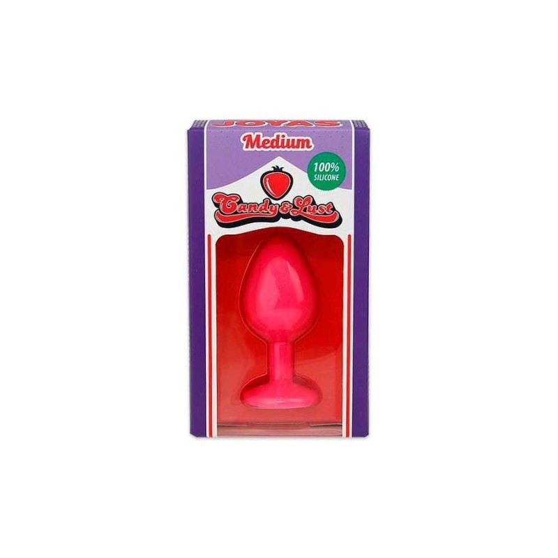 Silikone Anal Plug Med Pink Candy Lust Juvel Silikone Anal Plug Med Pink Candy Lust Juvel