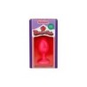 Plug anal de silicona amb joia rosa Candy Lust