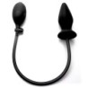 Plug Anal Inflable De Silicona Ouch! Negro