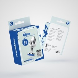 Analplug Juwel Bijou Blau Mittel Crushious Mit Kostenlosem Samtbeutel