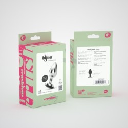 Plug Anale Gioiello Bijou Nero Grande Crushious Con Sacchetto di Velluto Gratis