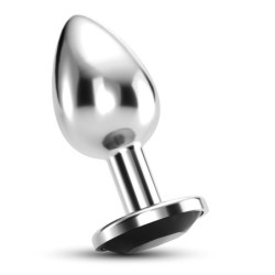 Plug Anal Joya Bijou Czarny Średni Crushious Z Bezpłatnym Aksamitnym Woreczkiem