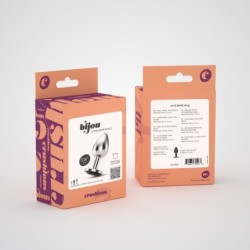Plug Anal Joya Bijou Czarny Średni Crushious Z Bezpłatnym Aksamitnym Woreczkiem